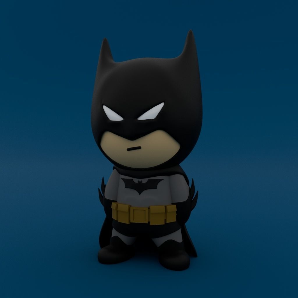 Cute Little Batman 3D print model_2