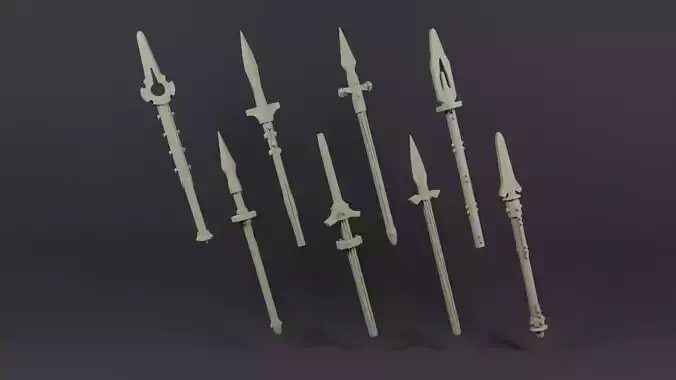 Spear Pack For Miniatures