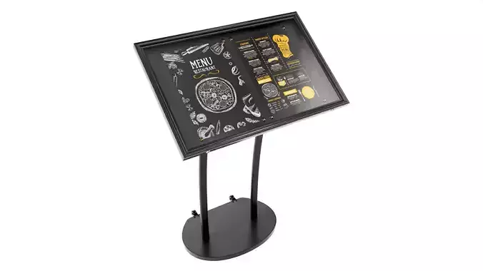 Outdoor menu poster board 4xA4