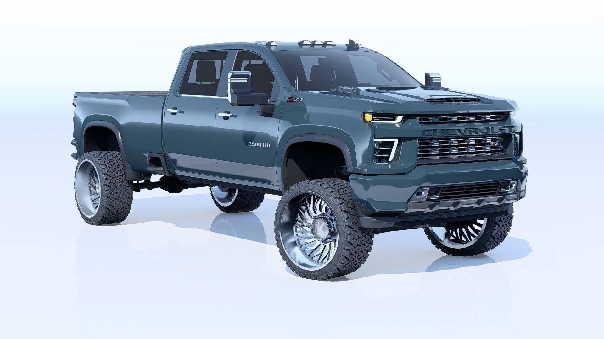 Pickup Chevy 2500 HD 3D model_15