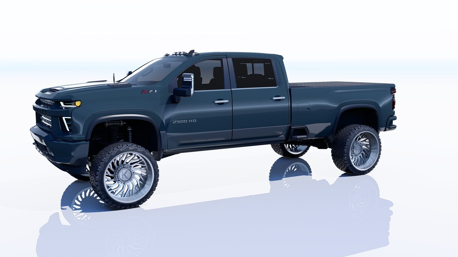 Pickup Chevy 2500 HD 3D model_10