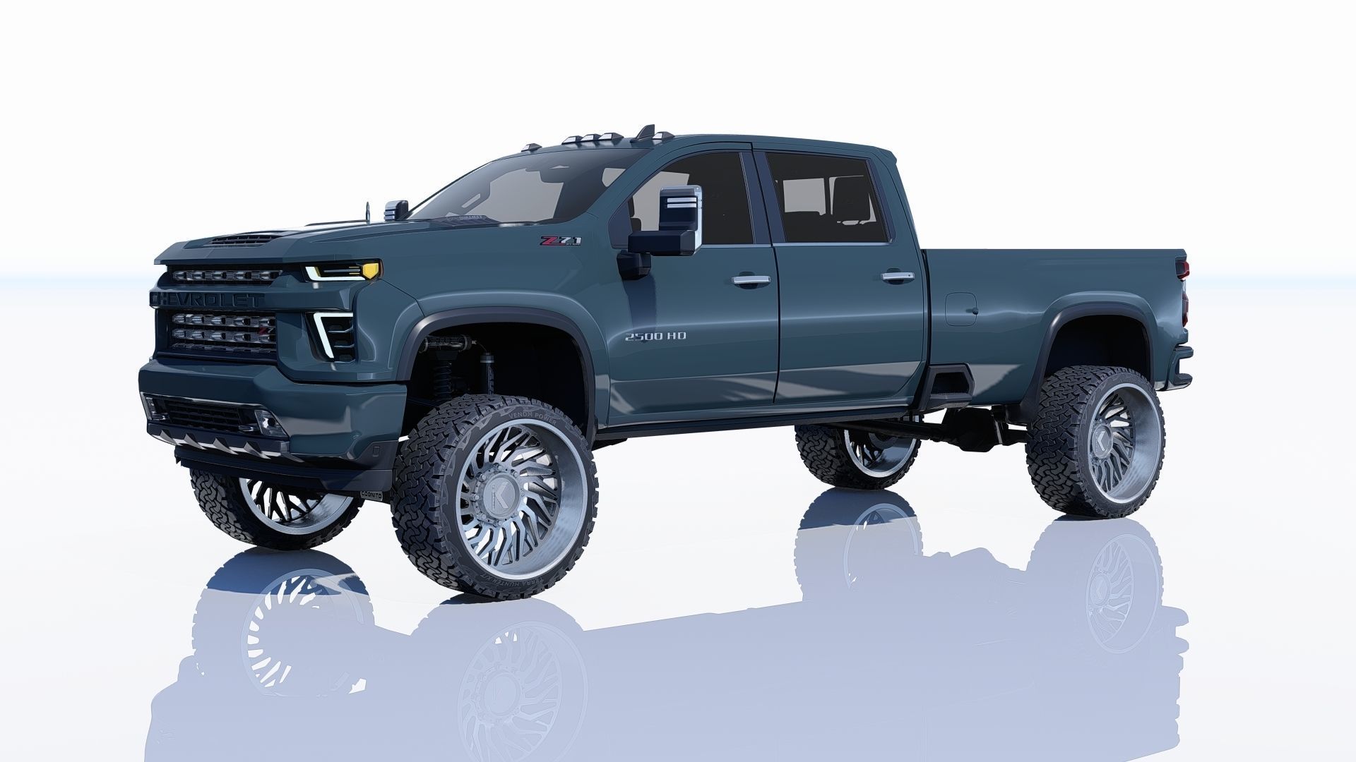 Pickup Chevy 2500 HD 3D model_4