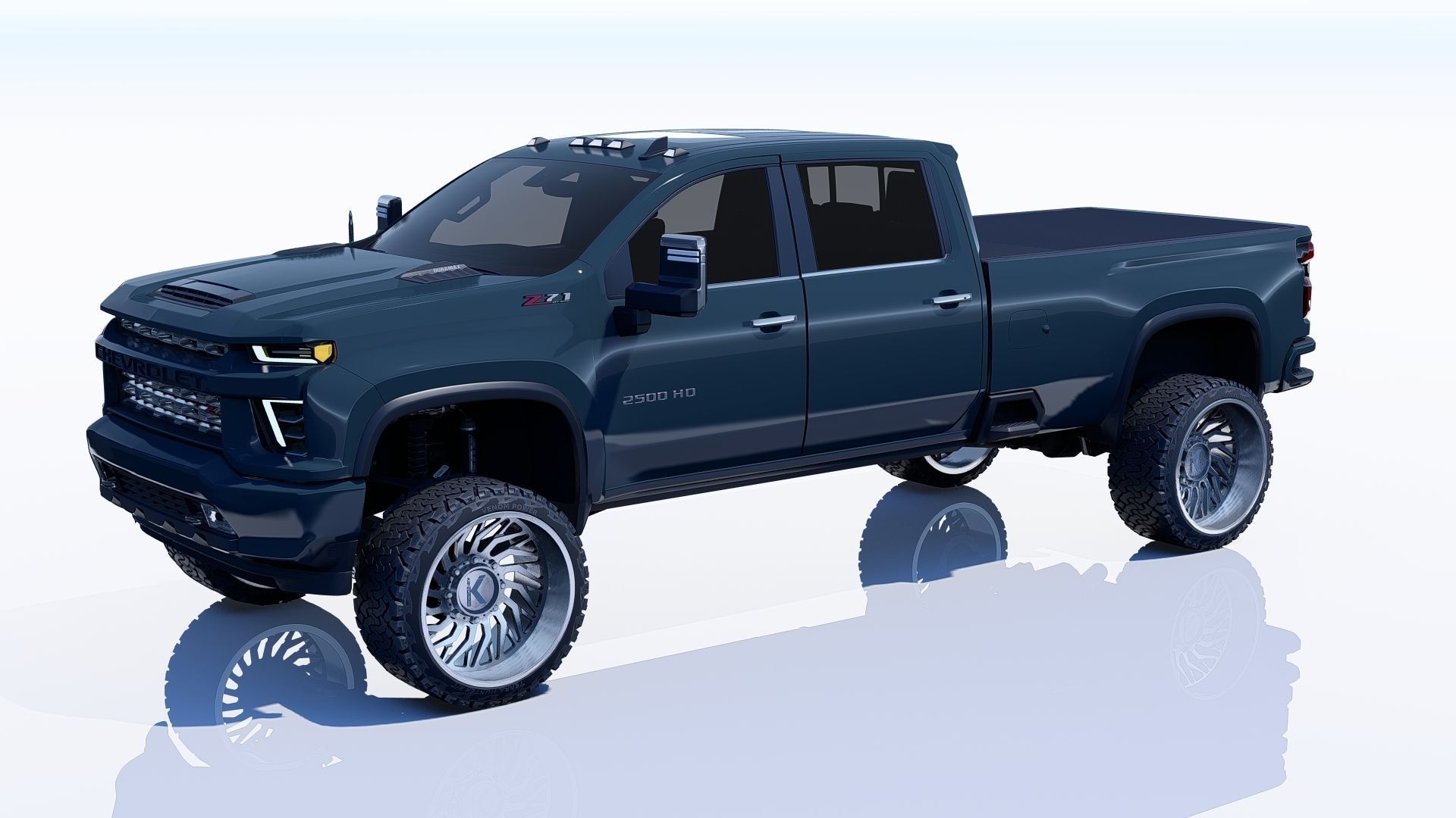 Pickup Chevy 2500 HD 3D model_21