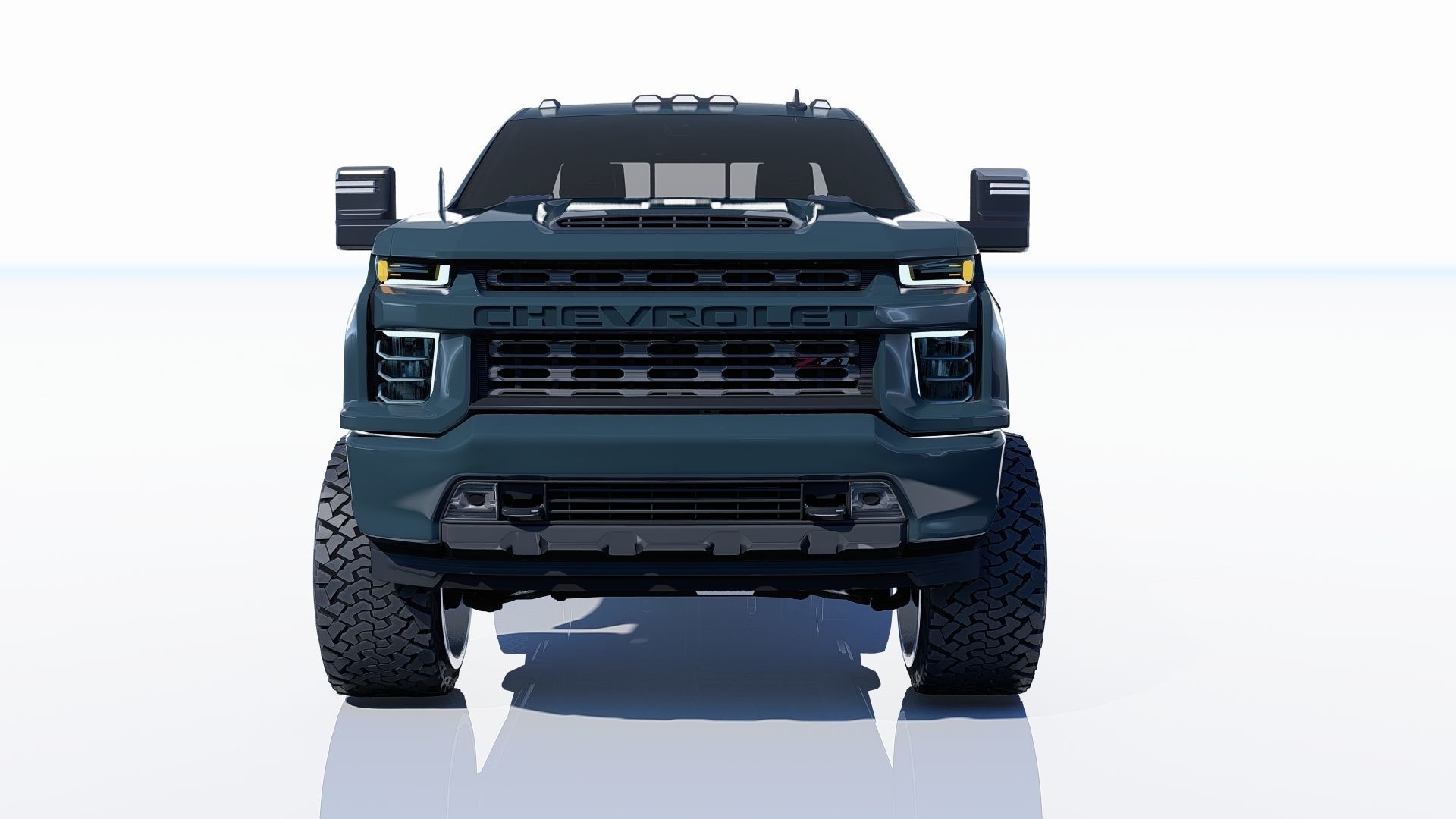 Pickup Chevy 2500 HD 3D model_8