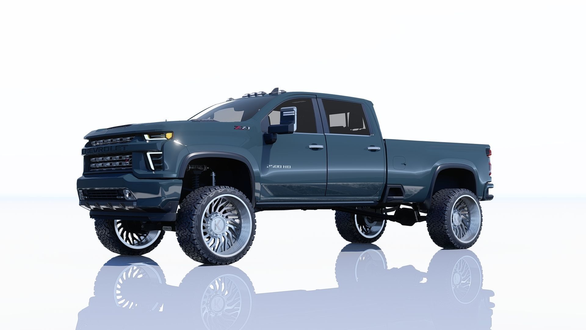 Pickup Chevy 2500 HD 3D model_6