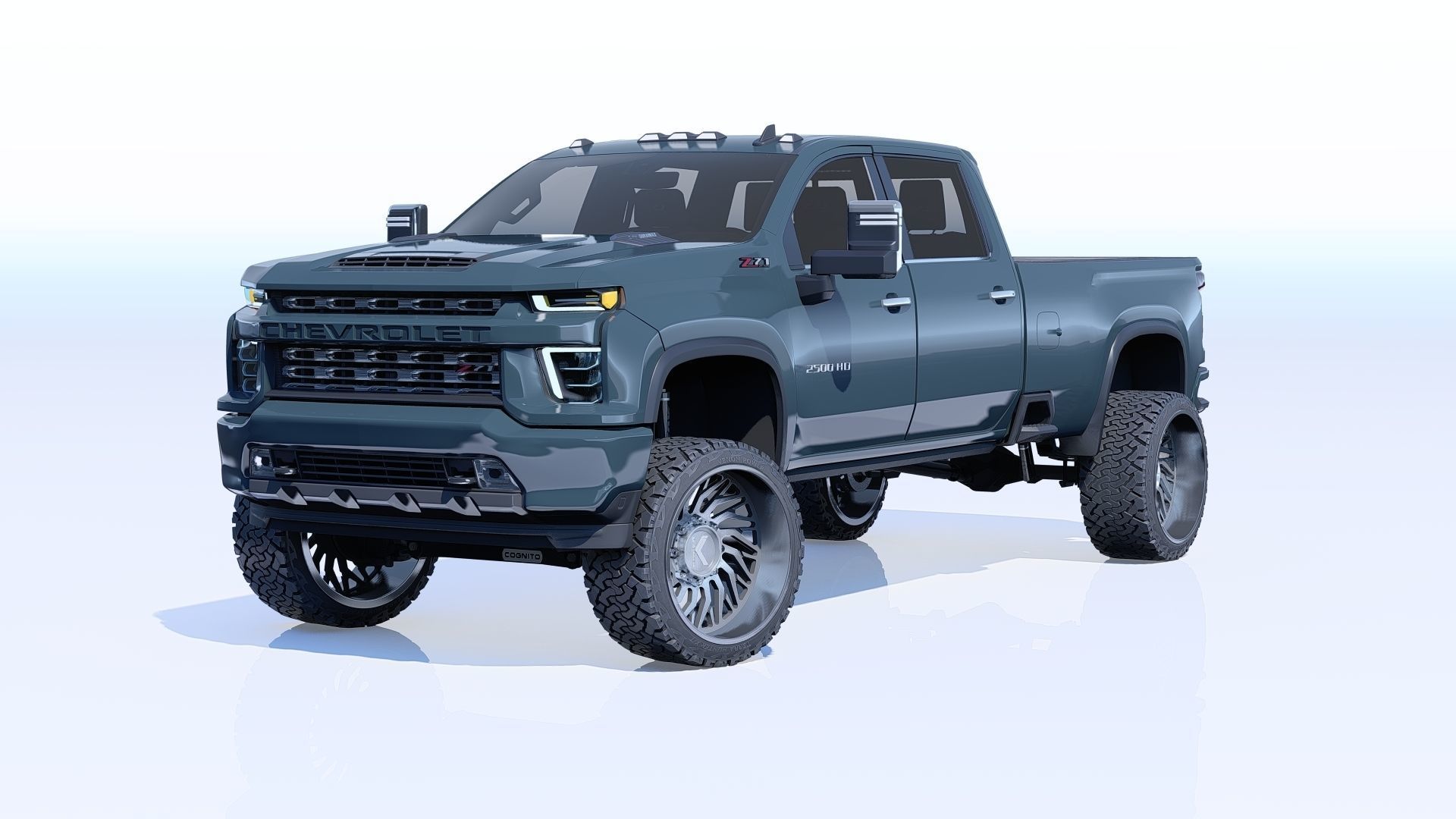 Pickup Chevy 2500 HD 3D model_2