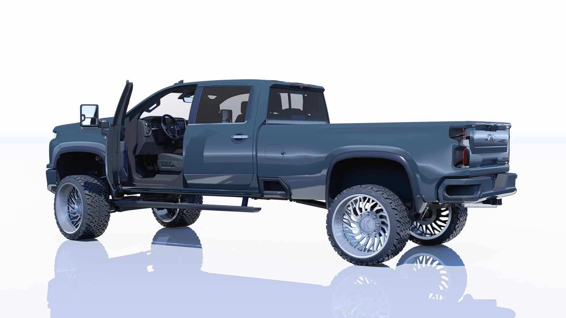 Pickup Chevy 2500 HD 3D model_14