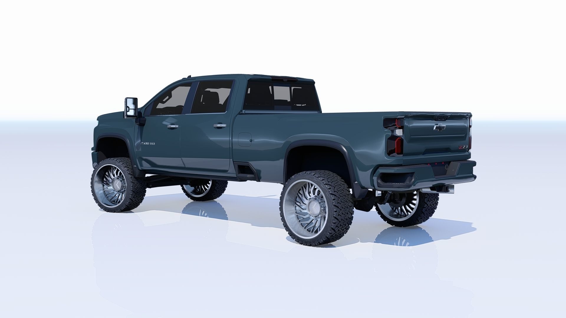 Pickup Chevy 2500 HD 3D model_3