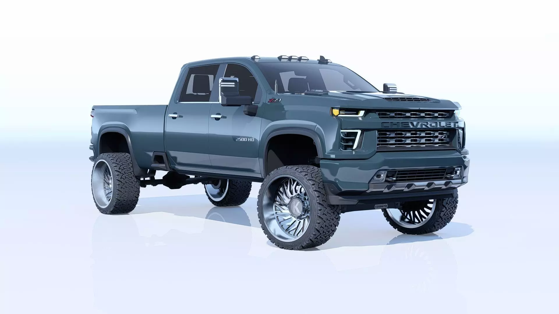 Pickup Chevy 2500 HD 3D model_0