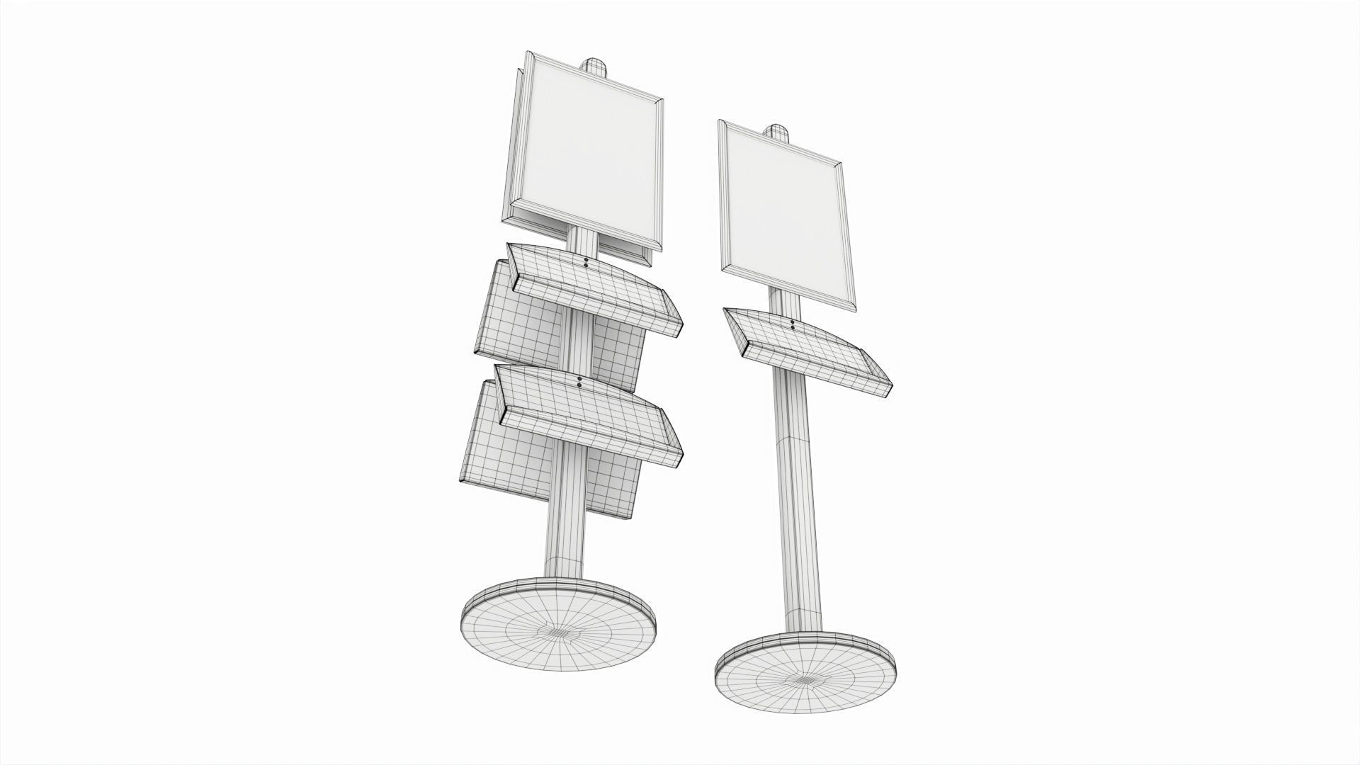 Poster Stand and Literature Holder 3D model_7