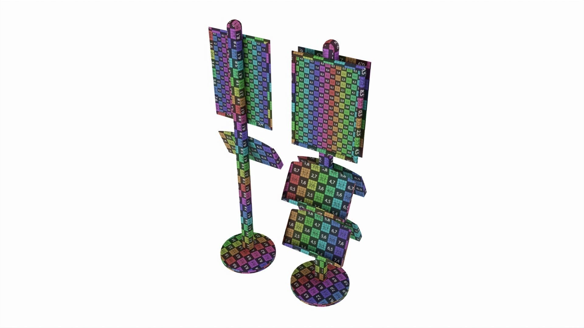 Poster Stand and Literature Holder 3D model_8