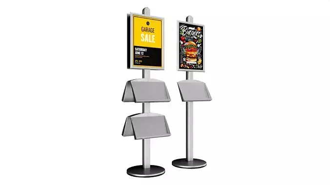 Poster Stand and Literature Holder