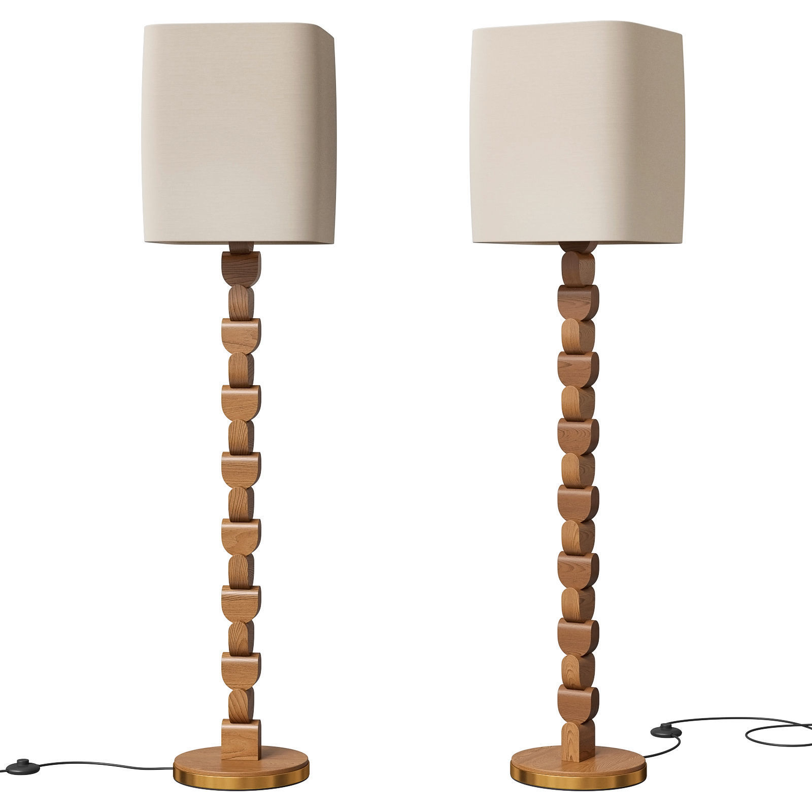 Soho Home floor lamp Felix 3D model_1