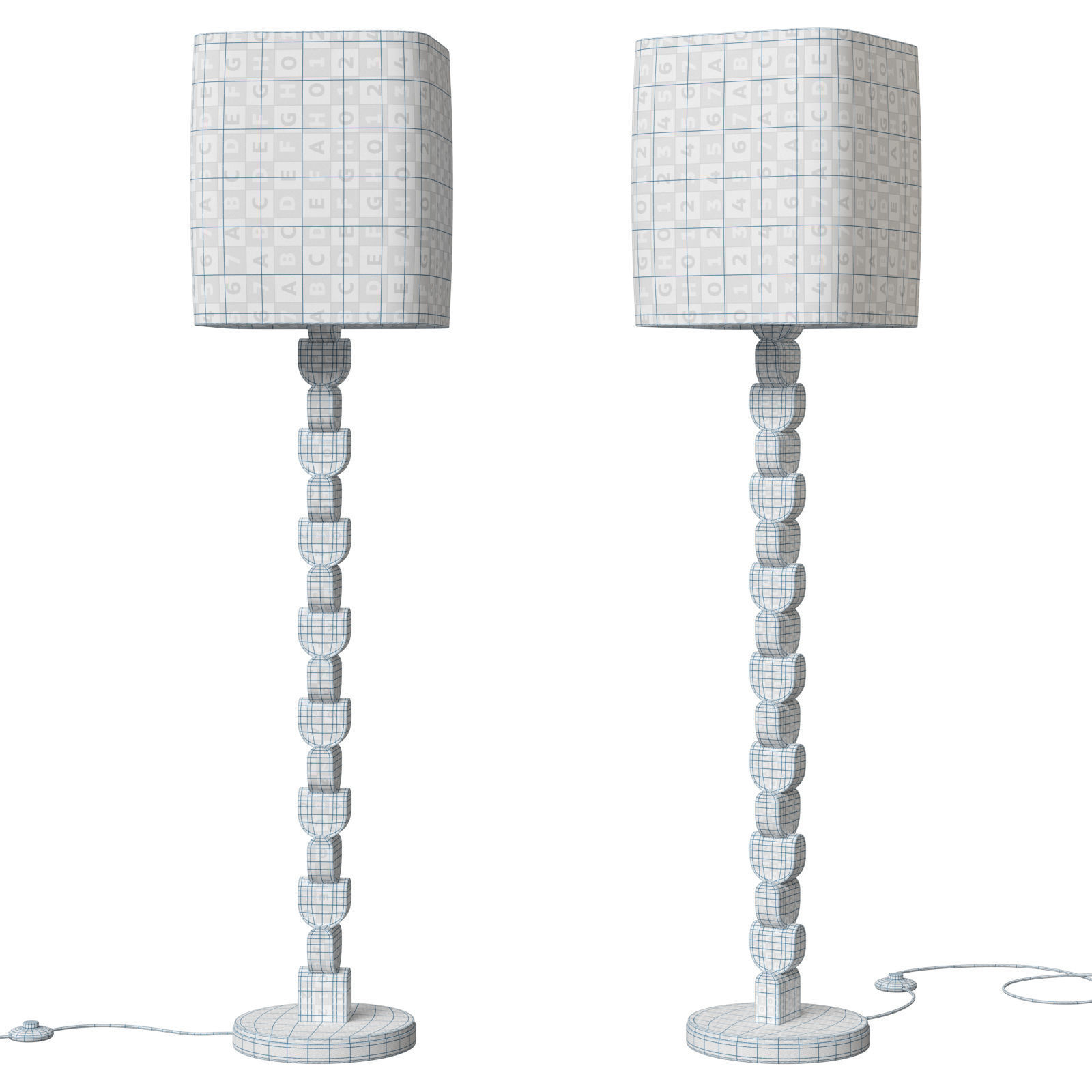 Soho Home floor lamp Felix 3D model_9