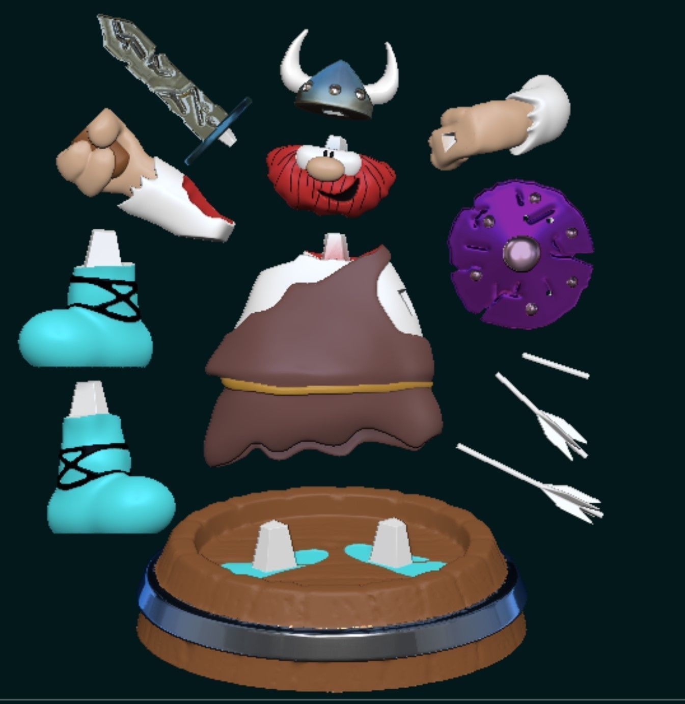 Hagar the Horrible 3D print model_3