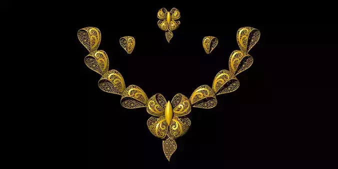 necklace kuwait   3D print model