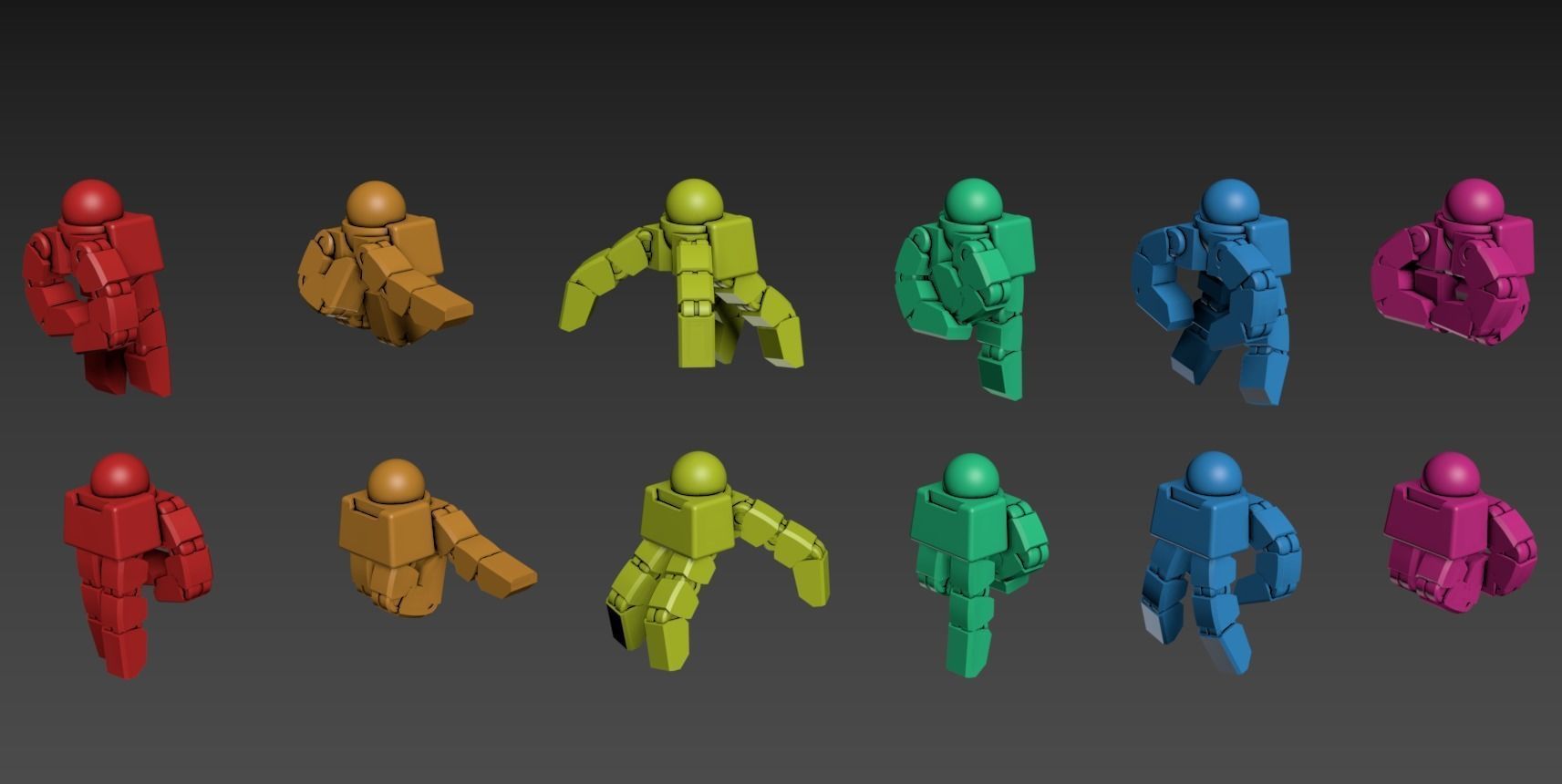 Heavy Mech Cody 100mm Static Set 3D print model_6