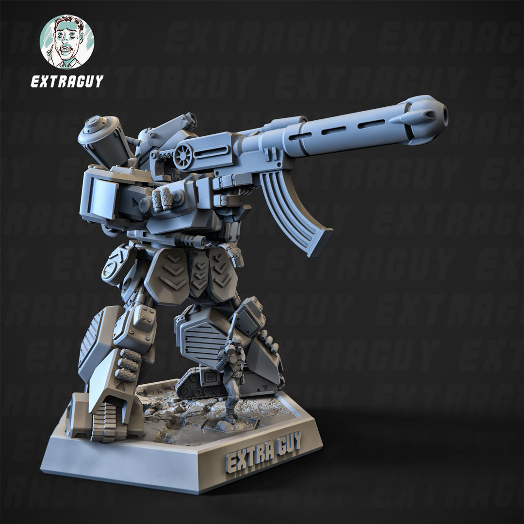 Heavy Mech Cody 100mm Static Set 3D print model_1