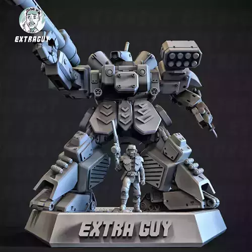 Heavy Mech Cody 100mm Static Set 3D print model