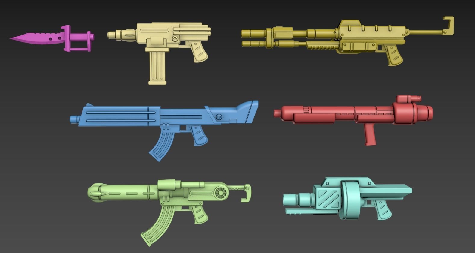 Heavy Mech Cody 100mm Static Set 3D print model_8