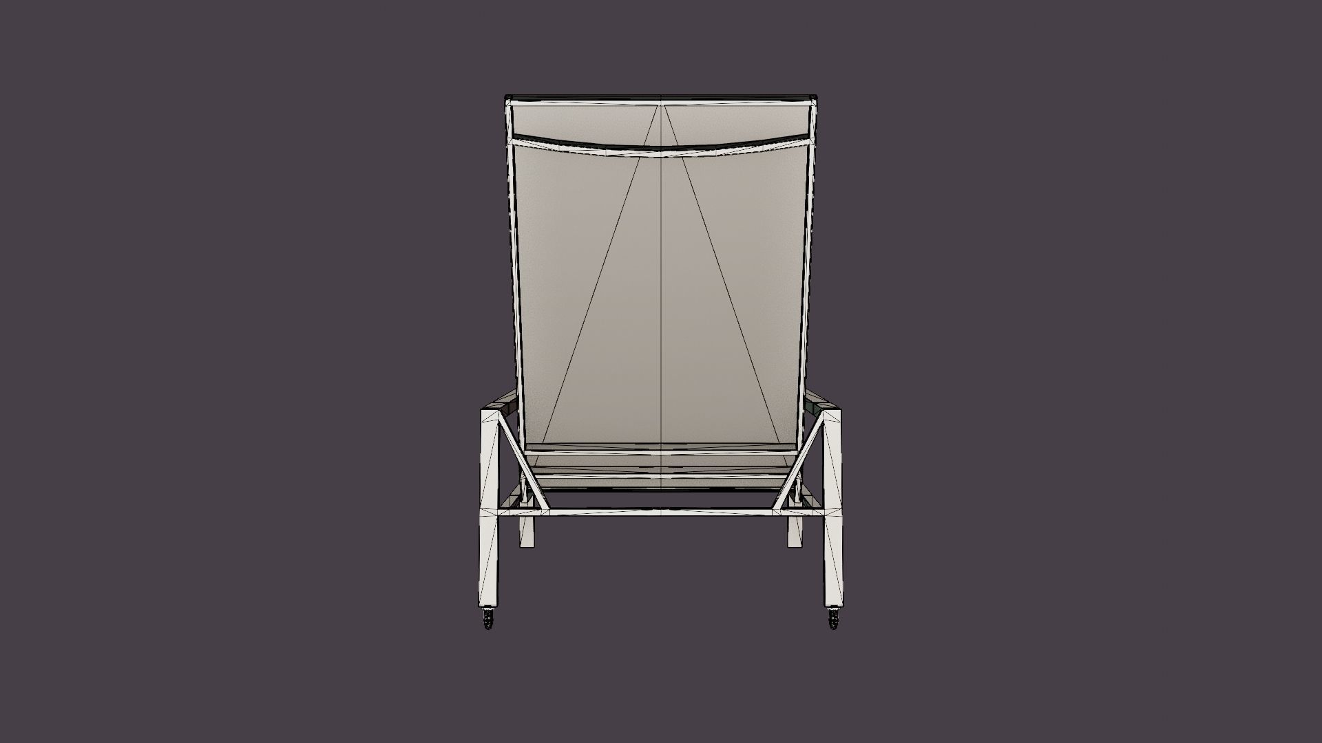 SUNBED Low-poly 3D model_5