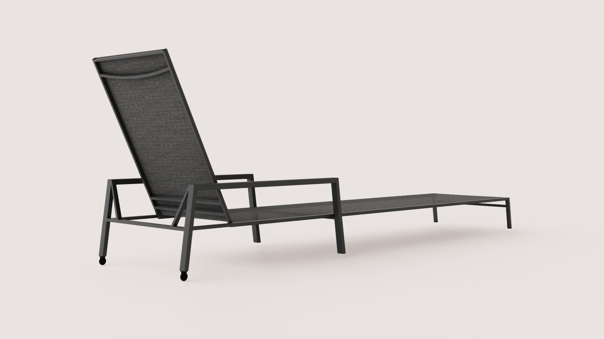 SUNBED Low-poly 3D model_3