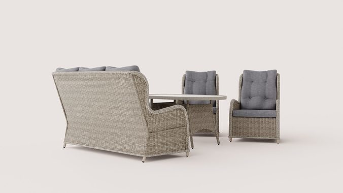 SOFA GROUP VIBORG Low-poly 3D model 2