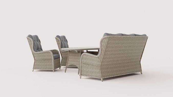 SOFA GROUP VIBORG Low-poly 3D model 4