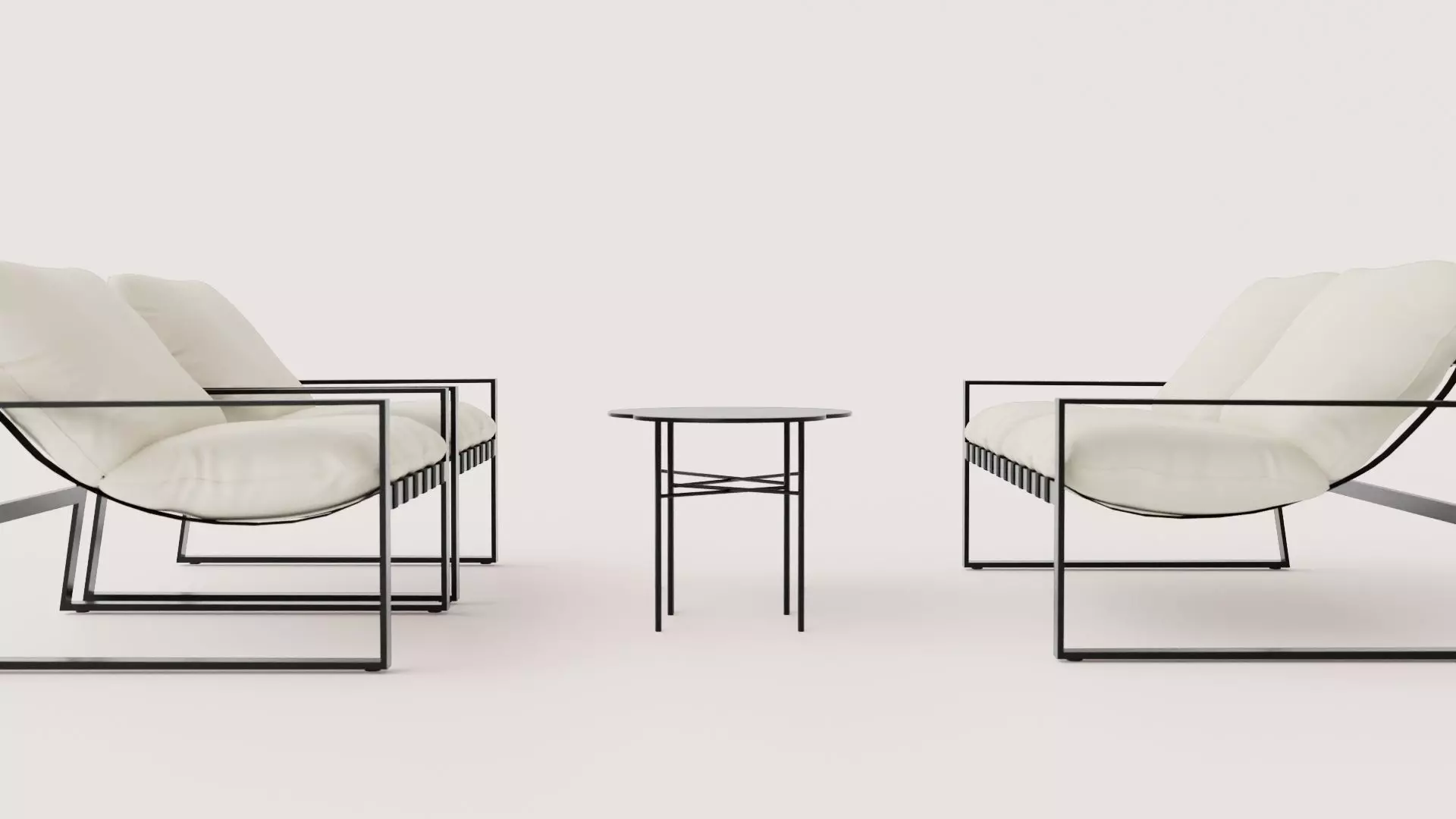 SOFA GROUP NAPOLI Low-poly 3D model_0