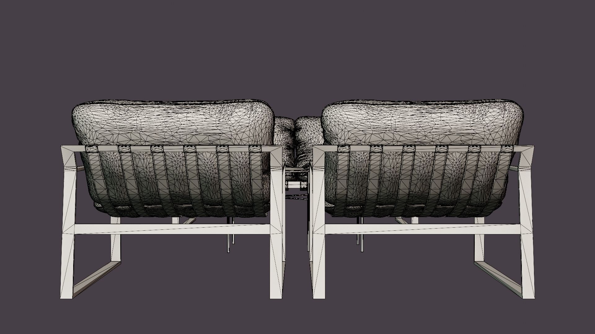 SOFA GROUP NAPOLI Low-poly 3D model_5