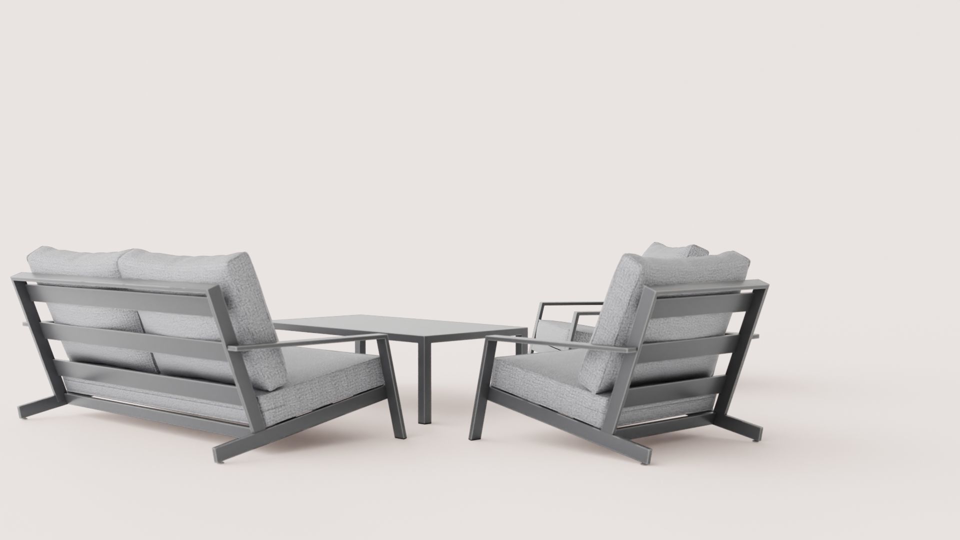 SOFA GROUP COMFY BEL-AIR Low-poly 3D model_3