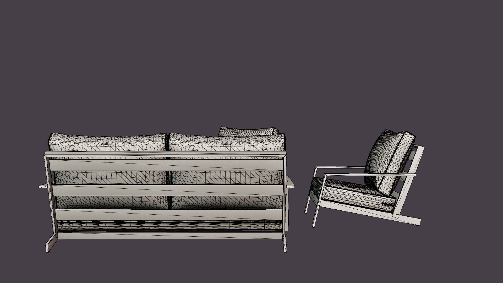 SOFA GROUP COMFY BEL-AIR Low-poly 3D model_5