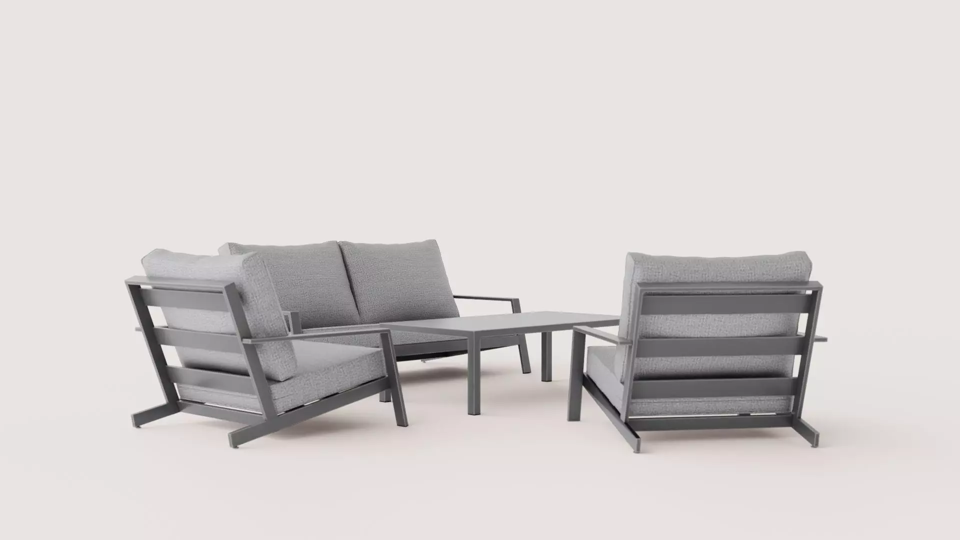 SOFA GROUP COMFY BEL-AIR Low-poly 3D model_0