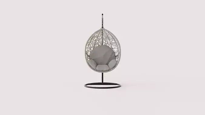 HANGING CHAIR BAHAMAS Low-poly 3D model