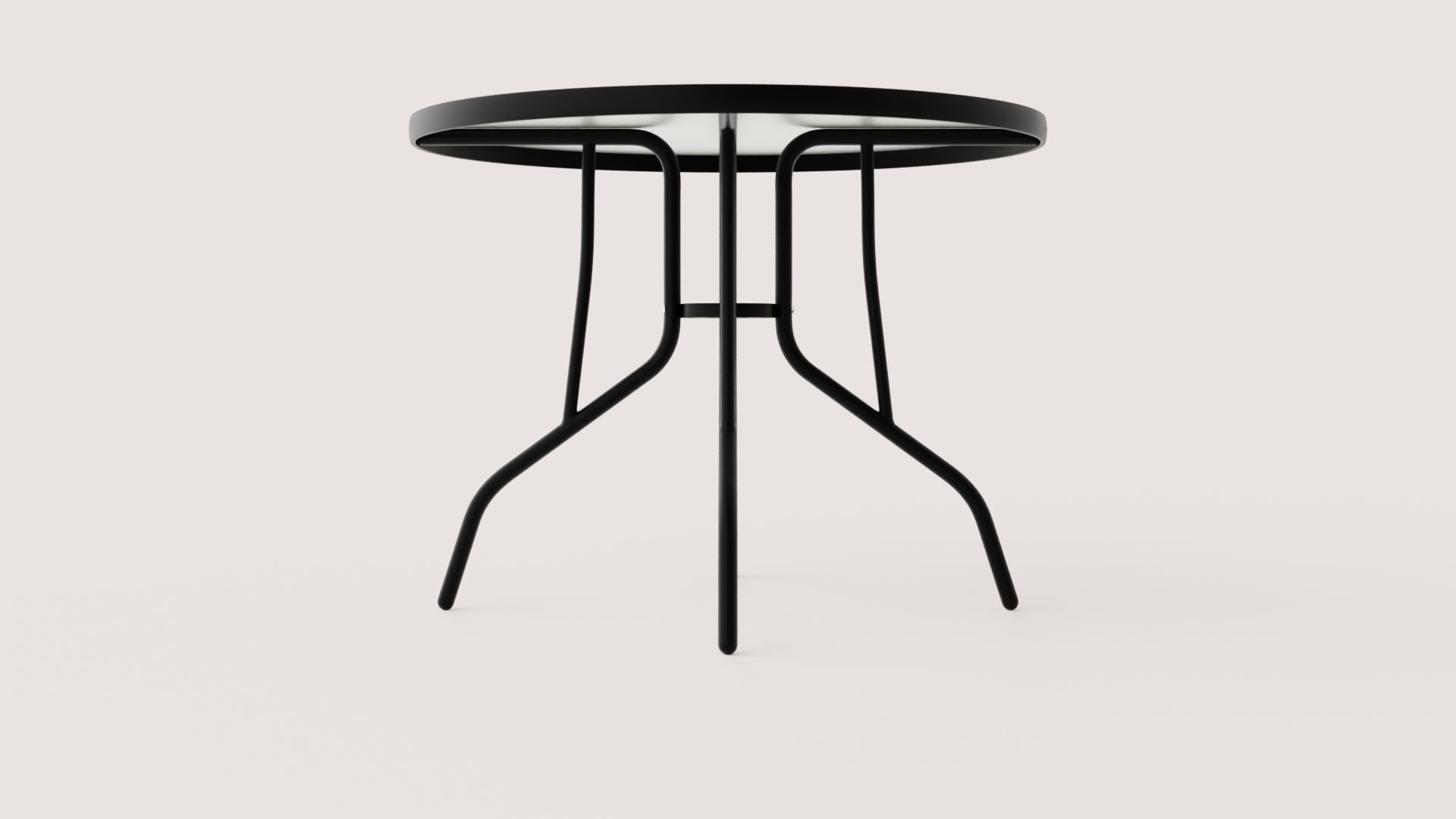 GARDEN TABLE Low-poly 3D model_1