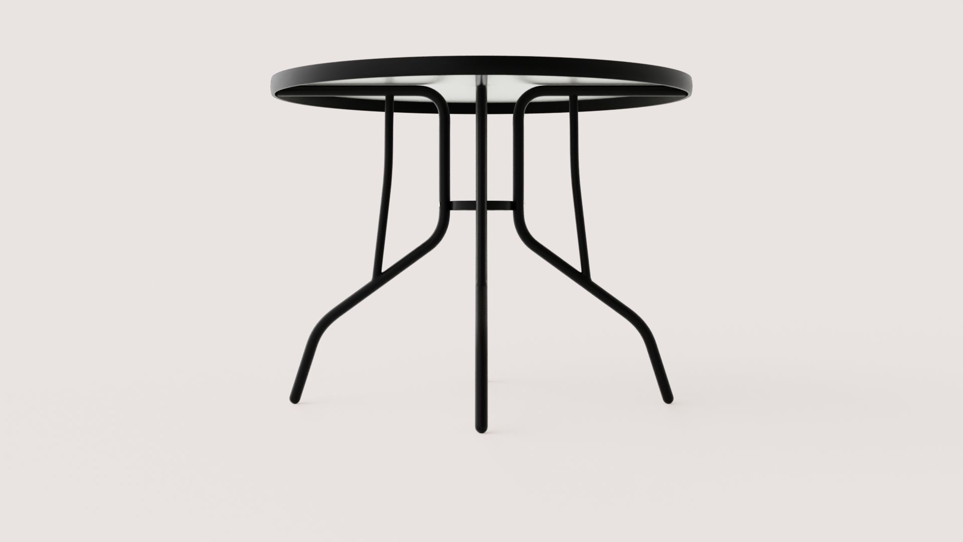 GARDEN TABLE Low-poly 3D model_3