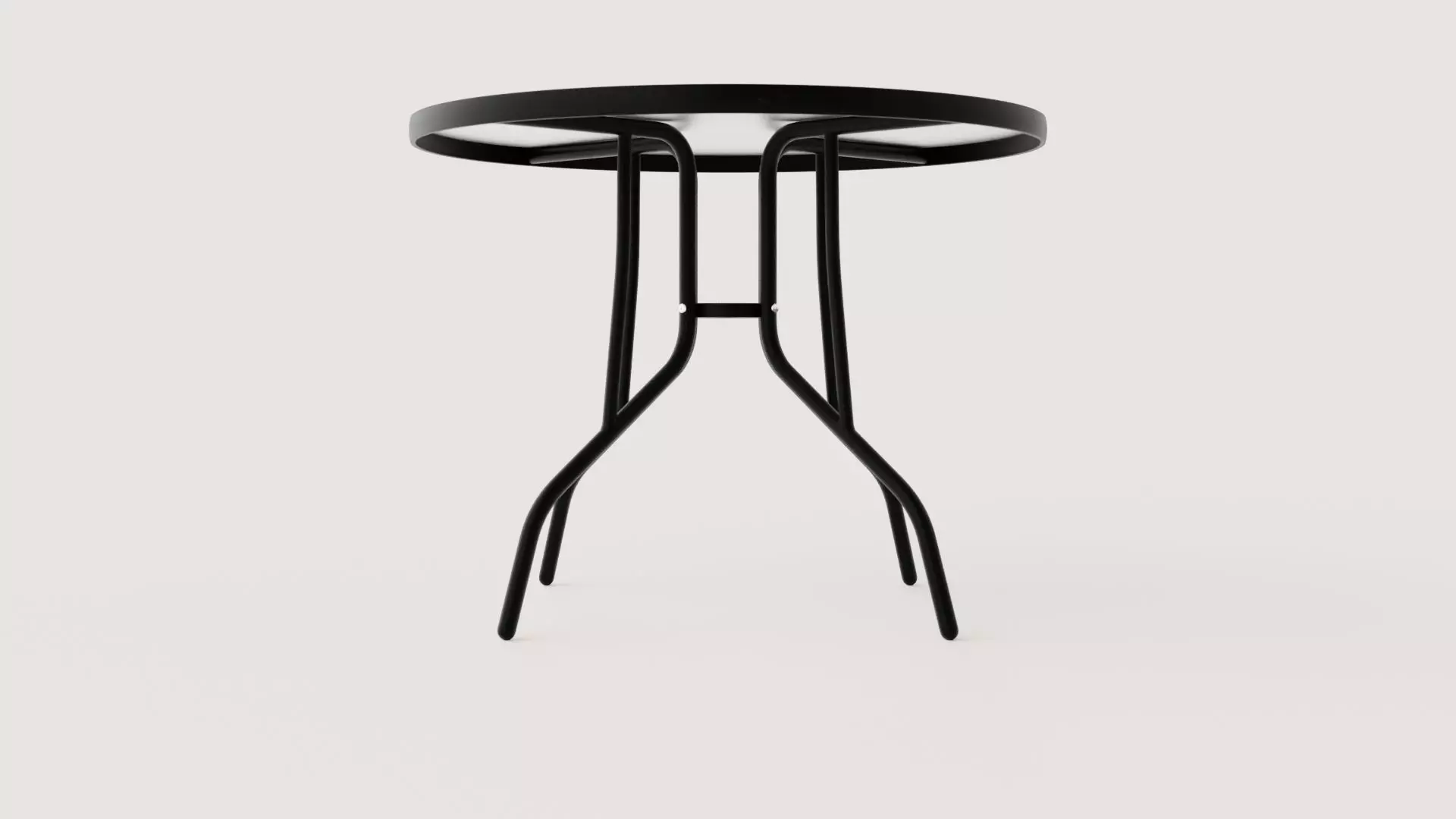 GARDEN TABLE Low-poly 3D model_0