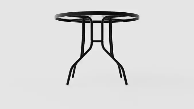 GARDEN TABLE Low-poly 3D model