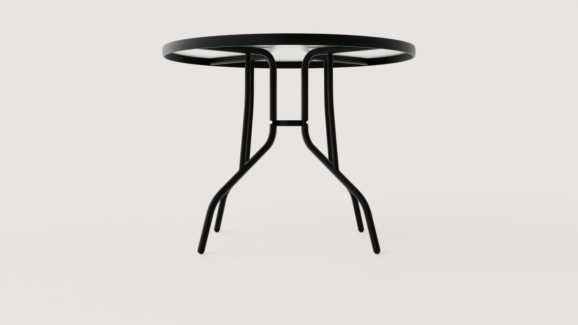 GARDEN TABLE Low-poly 3D model_2