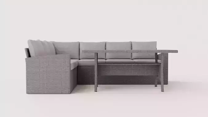 CORNER SOFA ALU NAXOS