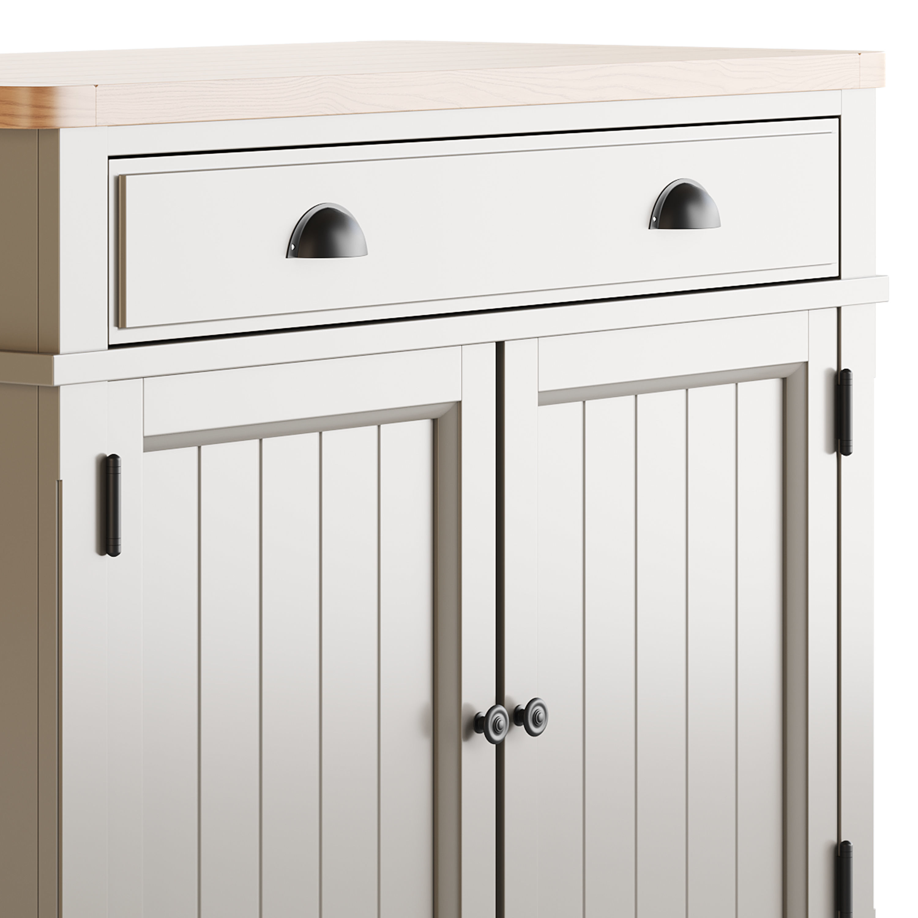 Harrogate 2 Door Sideboard in Prairie 3D model_4
