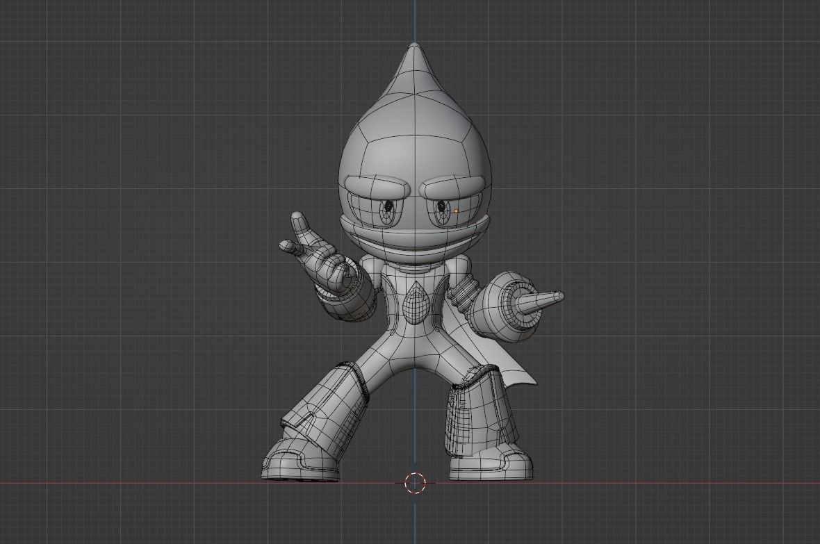 Oilman - Megaman Powered up 3D model_9