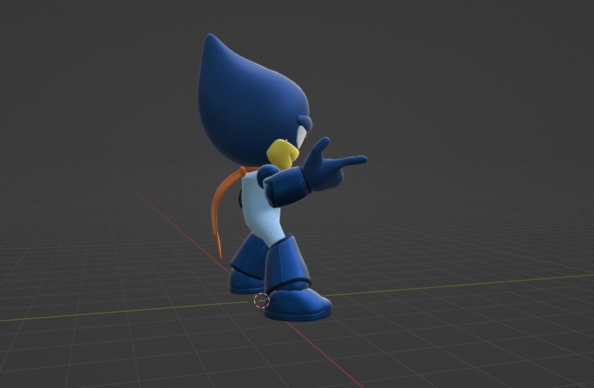 Oilman - Megaman Powered up 3D model_6