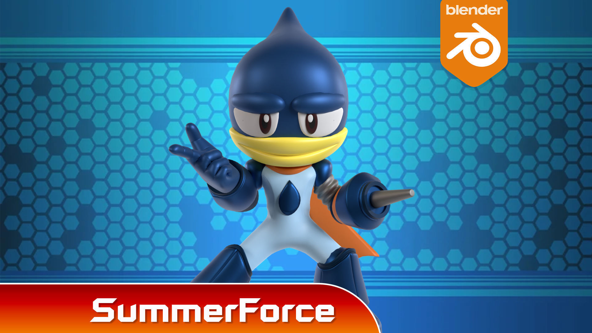 Oilman - Megaman Powered up 3D model_1
