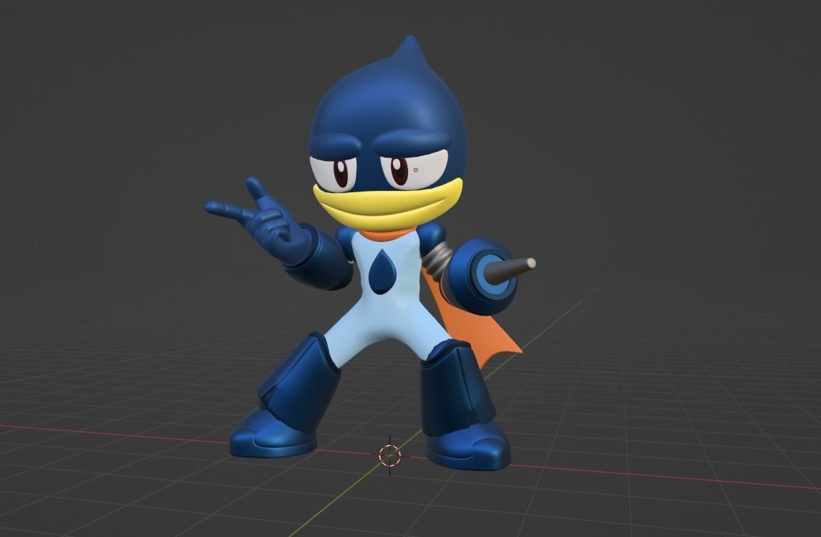 Oilman - Megaman Powered up 3D model_4