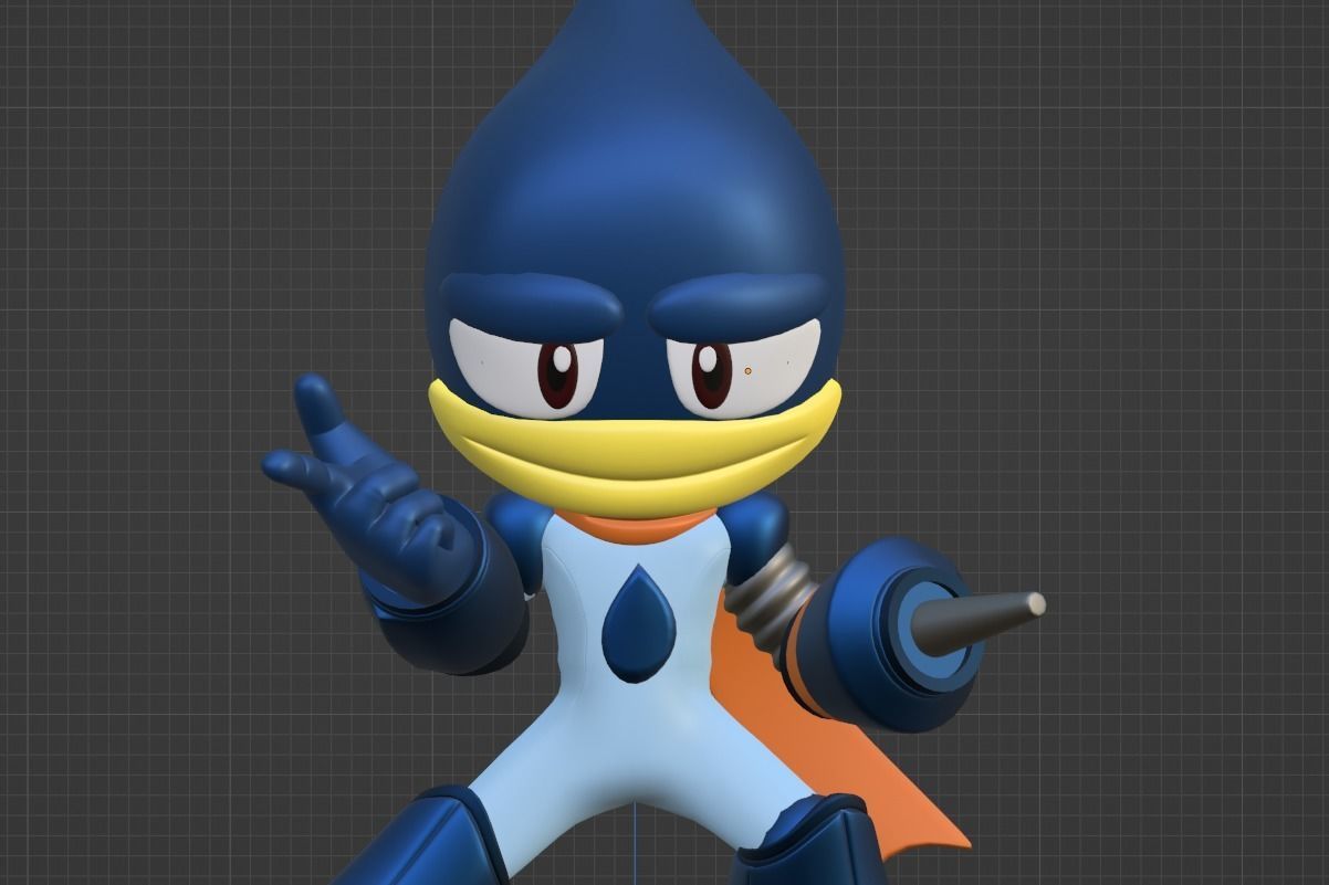 Oilman - Megaman Powered up 3D model_8