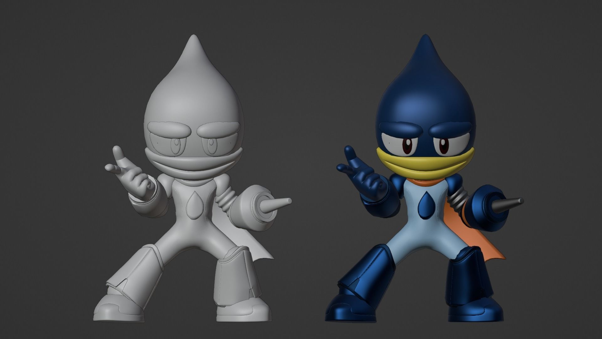 Oilman - Megaman Powered up 3D model_18