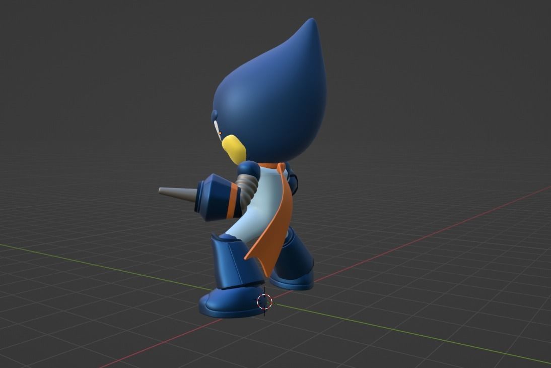 Oilman - Megaman Powered up 3D model_5
