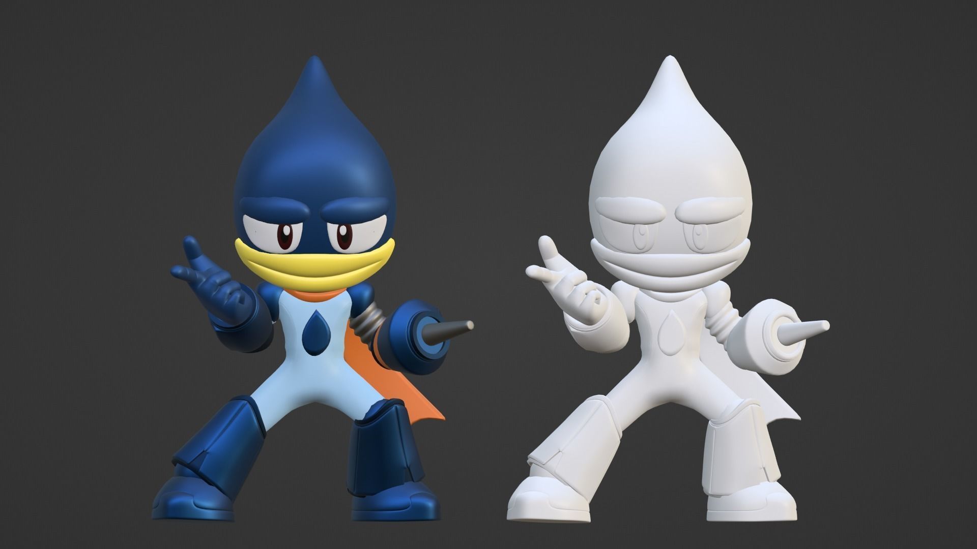 Oilman - Megaman Powered up 3D model_16