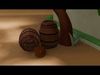 Lowpoly Barrel 3d model Low-poly 3D model_1